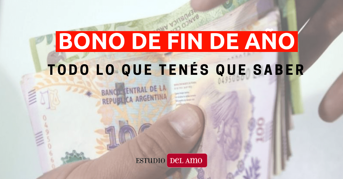 Quienes cobran el bono de fin de año